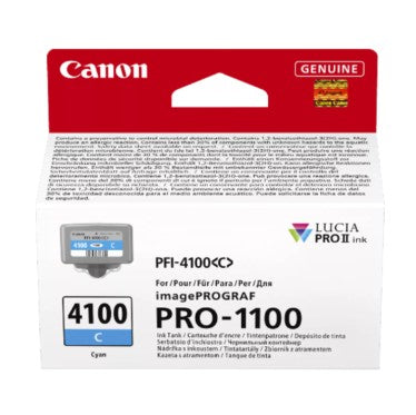 Canon Cartuccia Cyan C PFI-4100 per Canon Pro-1100 Canon Cartuccia Cyan C PFI-4100 per Canon Pro-1100